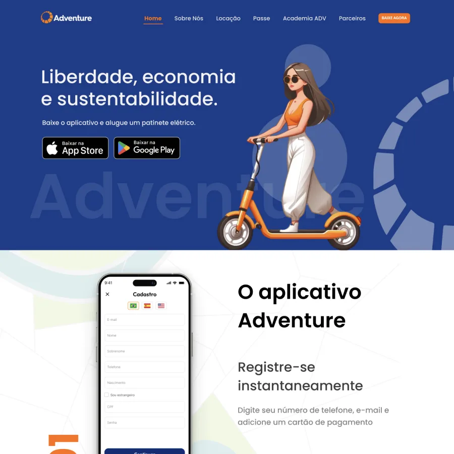 Produto digital em movimento