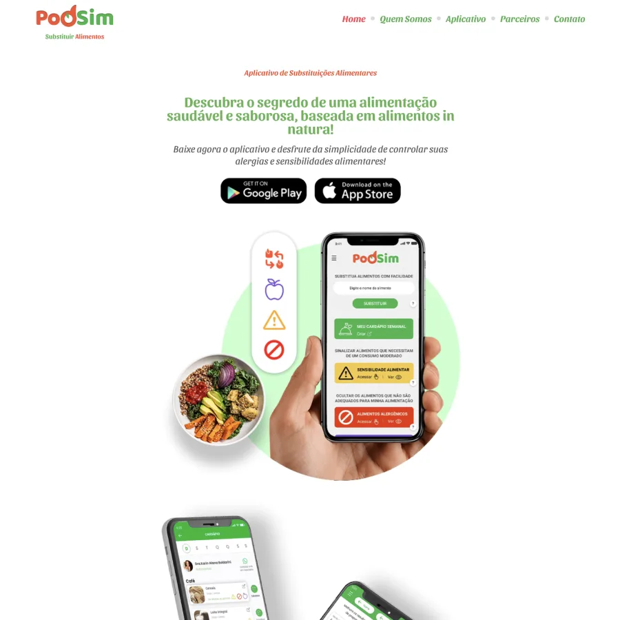 Alimentação segura na palma da mão